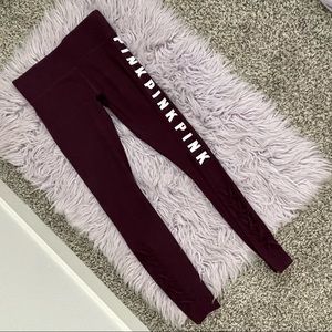 Burgundy VS PINK leggings